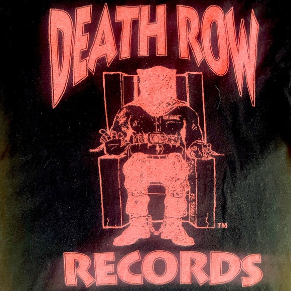 T-shirt Medium Black Death Row Records - Picture 1 of 3